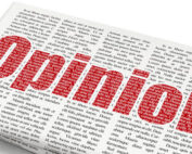 A newspaper which spells out 'Opinion'